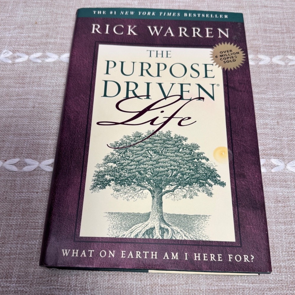 Rick Warren The Purpose Driven Life Hardcover Book Zondervan Christian